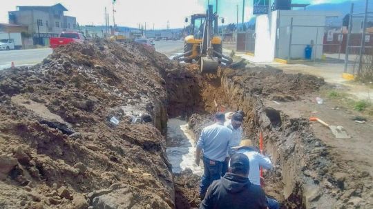 Atiende CAPAMH fuga en línea de conducción del pozo de Benito Juárez