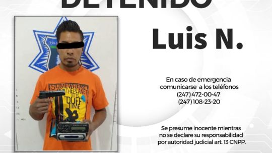 Policía de Huamantla detiene a persona que sustrajo un autoestéreo