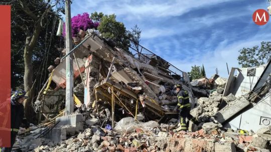 Colapsa inmueble tras explosión en Tlalpan