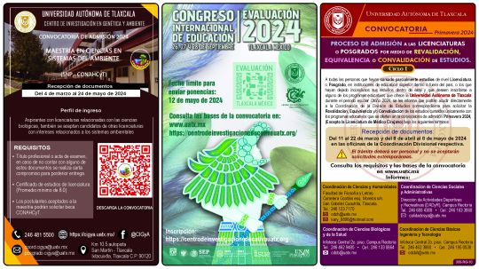 Cartelera de la Universidad Autónoma de Tlaxcala al miércoles 8 de mayo de 2024
