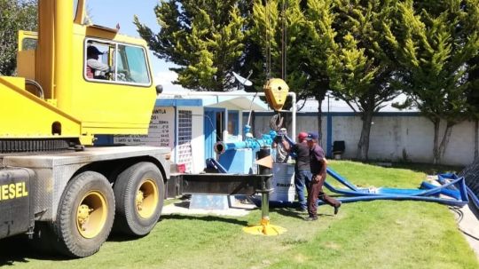 Trabaja Capamh en reparación del pozo San Luis