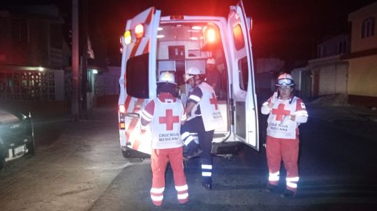 Atiende policía de Huamantla hecho de tránsito en calles del centro de la ciudad