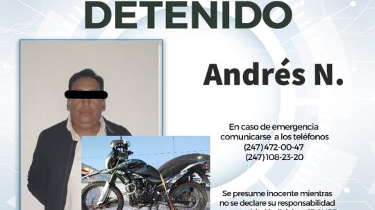 Recupera policía de Huamantla motocicleta con reporte de robo