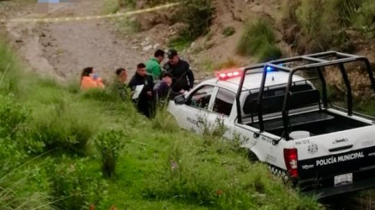 Acordona policía de Huamantla zona de hallazgo de un hombre sin vida