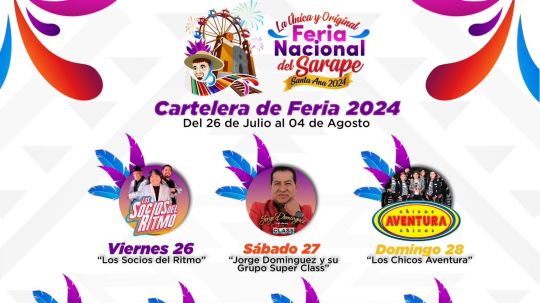 Todo listo para la feria nacional del sarape Santa Ana 2024