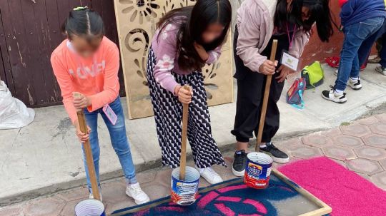 Invita ayuntamiento de Huamantla a niñas y niñas a participar en el taller de alfombrismo