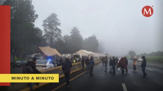 Bloqueo en la México-Puebla