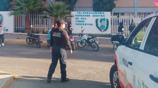 Realiza policía de Huamantla operativo de seguridad de regreso a clases