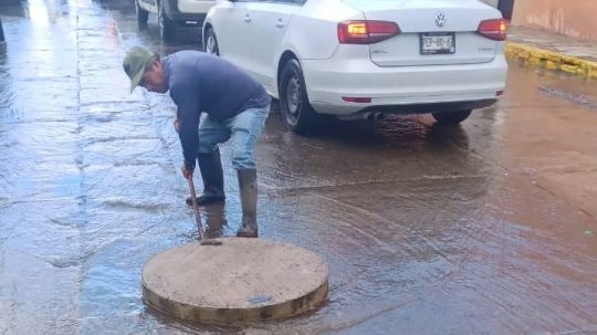 La Capamh reporta que el sistema de drenaje opera con normalidad tras intensa lluvia registrada en Huamantla