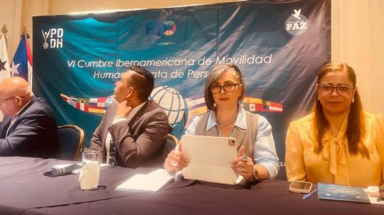 Impartió la presidenta de la CEDHT conferencia en la Cumbre Iberoamericana de Movilidad humana y trata de personas