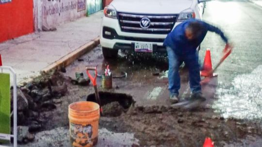 Atiende Capamh de manera inmediata fuga en la calle Zaragoza del centro de Huamantla