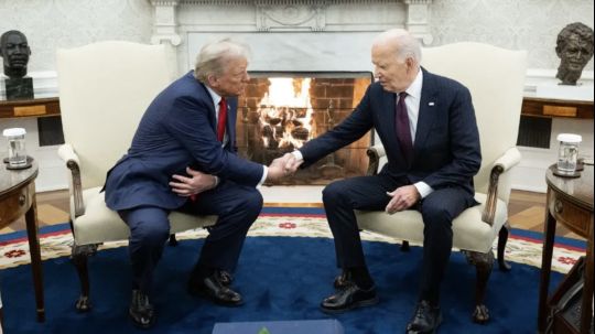 Joe Biden recibe a Donald Trump en la Casa Blanca