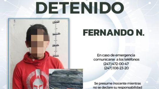 Detiene policía de Huamantla a hombre acusado de robo de autopartes