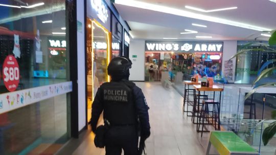 Refuerza Policía Municipal de Tlaxcala, vigilancia en plazas comerciales por el Buen Fin