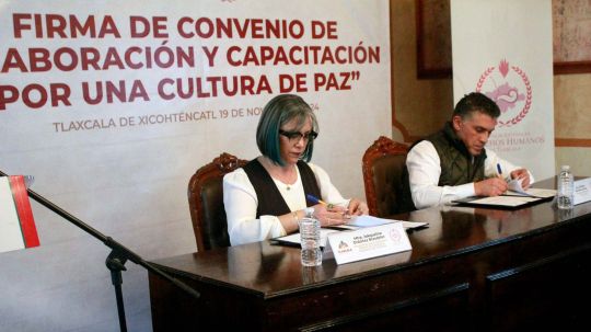 Firmó CEDHT convenio de colaboración con los municipios de San Pablo del Monte y Tlaxcala