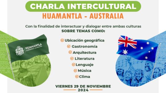 Invita el ayuntamiento de Huamantla a charla intercultural con Australia