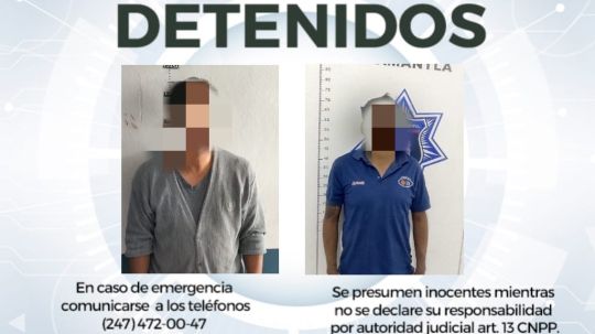 Policía municipal de Huamantla disuade riña y detiene a dos involucrados