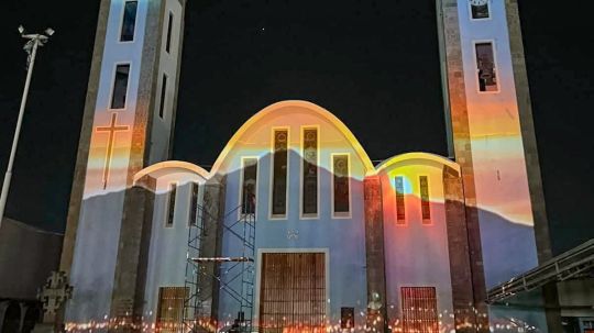 Invita gobierno de Huamantla a vivir la magia del videomapping en la basílica de la Caridad