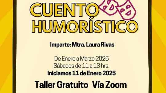 Inicia el 2025 de la mejor manera inscribiéndote en el taller de narrativa