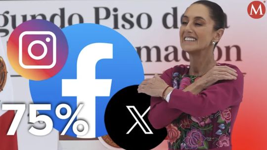 Sheinbaum llega a sus 100 días con aprobación en redes del 75%