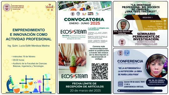 Cartelera de la Universidad Autónoma de Tlaxcala al miércoles 19 de febrero de 2025