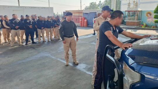 Elementos de seguridad pública de Huamantla reciben capacitación en técnicas de inspección de personas