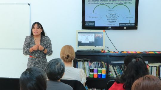 Ofreció la UATx el taller Derechos humanos, feminismos y política