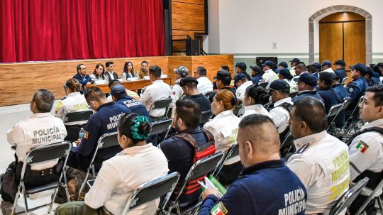 Fortalece gobierno de Huamantla la formación policial con capacitación en materia anticorrupción
