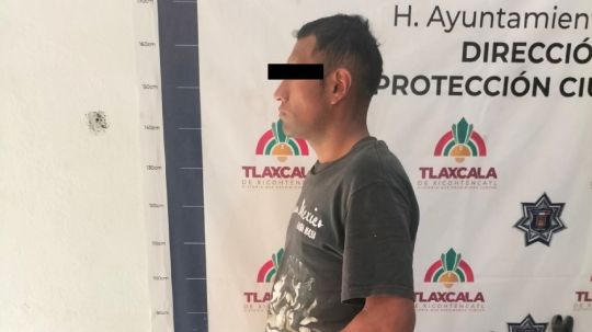 Policía Municipal de Tlaxcala detiene a sujeto por intento de robo en Tizatlán