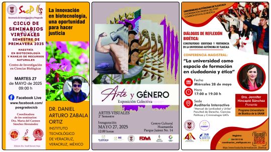 Cartelera de la Universidad Autónoma de Tlaxcala al martes 27 de mayo de 2025