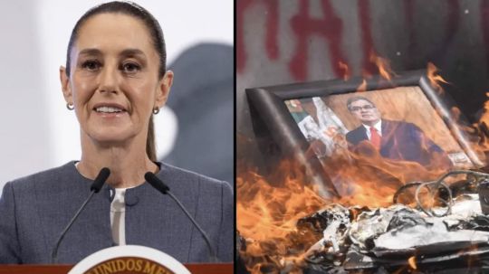 Nunca hemos estado de acuerdo con la violencia: Sheinbaum tras incendio de edificio del SNTE