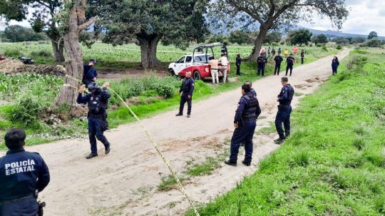 Resguarda policía municipal de Huamantla hallazgo de restos óseos en Ignacio Zaragoza