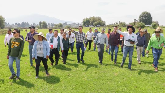 Supervisa presidente Alfonso Sánchez avances del proyecto de recuperación de la Laguna de Acuitlapilco