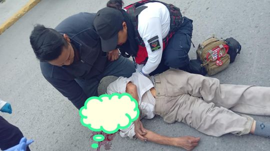 Atienden de inmediato reporte por persona atropellada en Huamantla