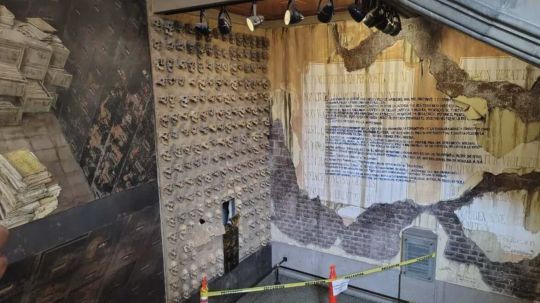 El bloque negro y los daños al mural de Rafael Cauduro: analizan restauración de obra invaluable en la Corte