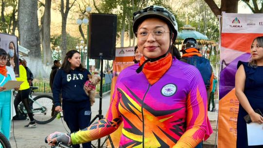 Gobierno municipal de Tlaxcala reúne en rodada a colectivos en apoyo a la erradicación de la violencia hacia las mujeres