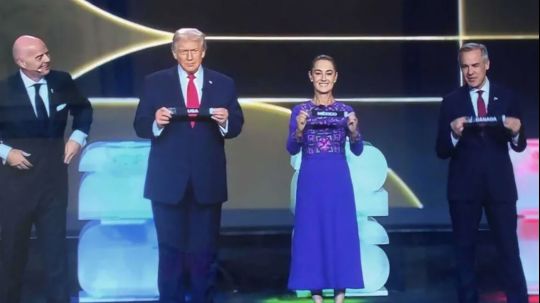 Trump afirma que habló de comercio con Sheinbaum y Carney durante sorteo del Mundial 2026