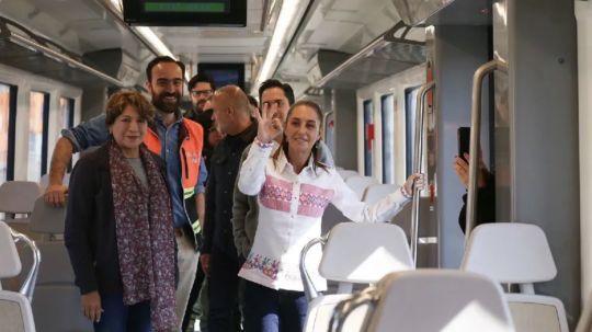Sheinbaum recorre Tren Suburbano Lechería-AIFA; será inaugurado en Semana Santa