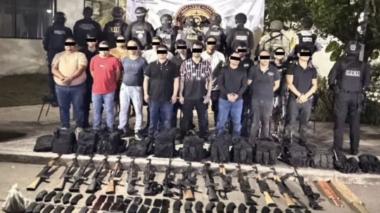 Detienen a 15 generadores de violencia y aseguran 15 armas largas en Chiapas