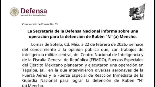 Ejército mexicano abate al presunto líder del CJNG en Jalisco