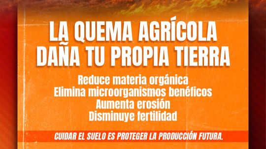 Huamantla fortalece campaña de prevención de incendios y llama a evitar la quema agrícola