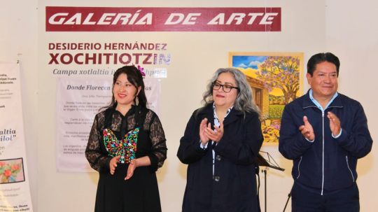 Ayuntamiento de Tlaxcala inaugura la exposición pictórica donde florecen las maravillas
