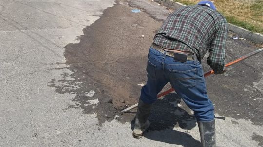 CAPAMH realiza trabajos de mantenimiento en la red de agua y drenaje en distintos puntos de Huamantla