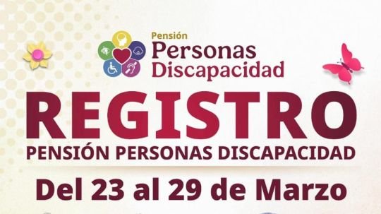En marzo las personas con discapacidad permanente podrán realizar la solicitud de registro a la pensión de bienestar