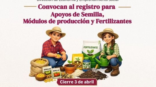 Ayuntamiento de Tlaxcala mantendrá abierta la convocatoria para la entrega de apoyos agrícolas hasta el 3 de abril