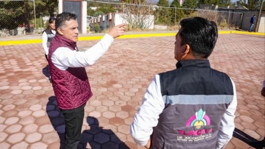 Supervisa alcalde Alfonso Sánchez rescate histórico de la calle Porfirio Díaz de Acuitlapilco