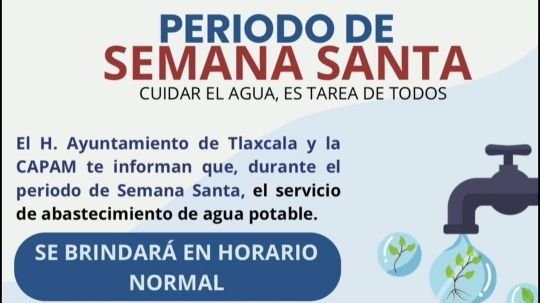 Refuerza ayuntamiento de Tlaxcala llamado al cuidado del agua en semana santa