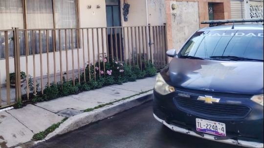 Policía municipal de Tlaxcala acude a reporte de presunto robo a casa habitación