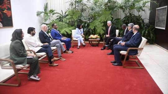 Díaz-Canel se reúne con congresistas de EU; les reitera voluntad de diálogo bilateral serio