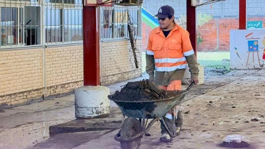 Gobierno de Alfonso Sánchez García escucha y resuelve afectaciones en kinder Enrique Pestalozzi tras granizo y lluvia